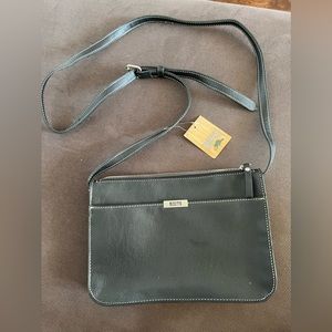 π - ROOTS leather crossbody purse